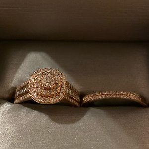 Zales Rose Gold Bridal Set